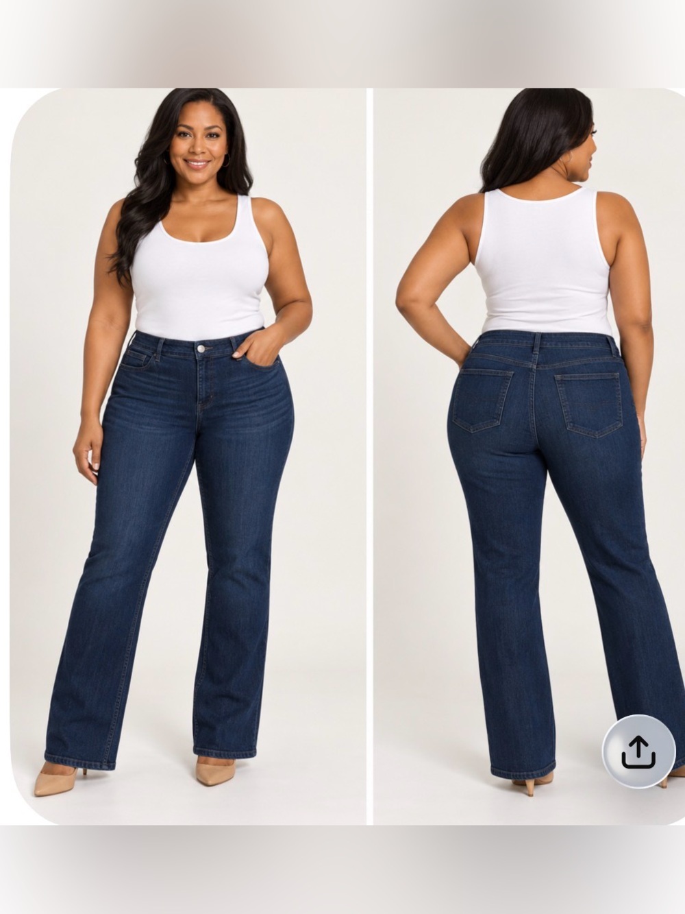 Riders by Lee Dark Blue Bootcut Jeans